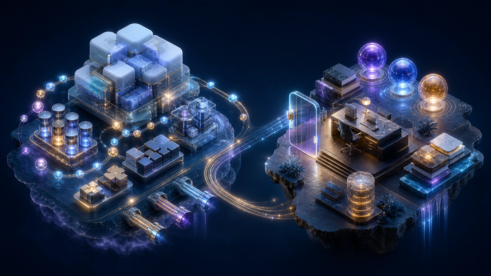 Dify 作为 AI 应用平台、MCPlato 作为个人代理 OS 的抽象对比地图