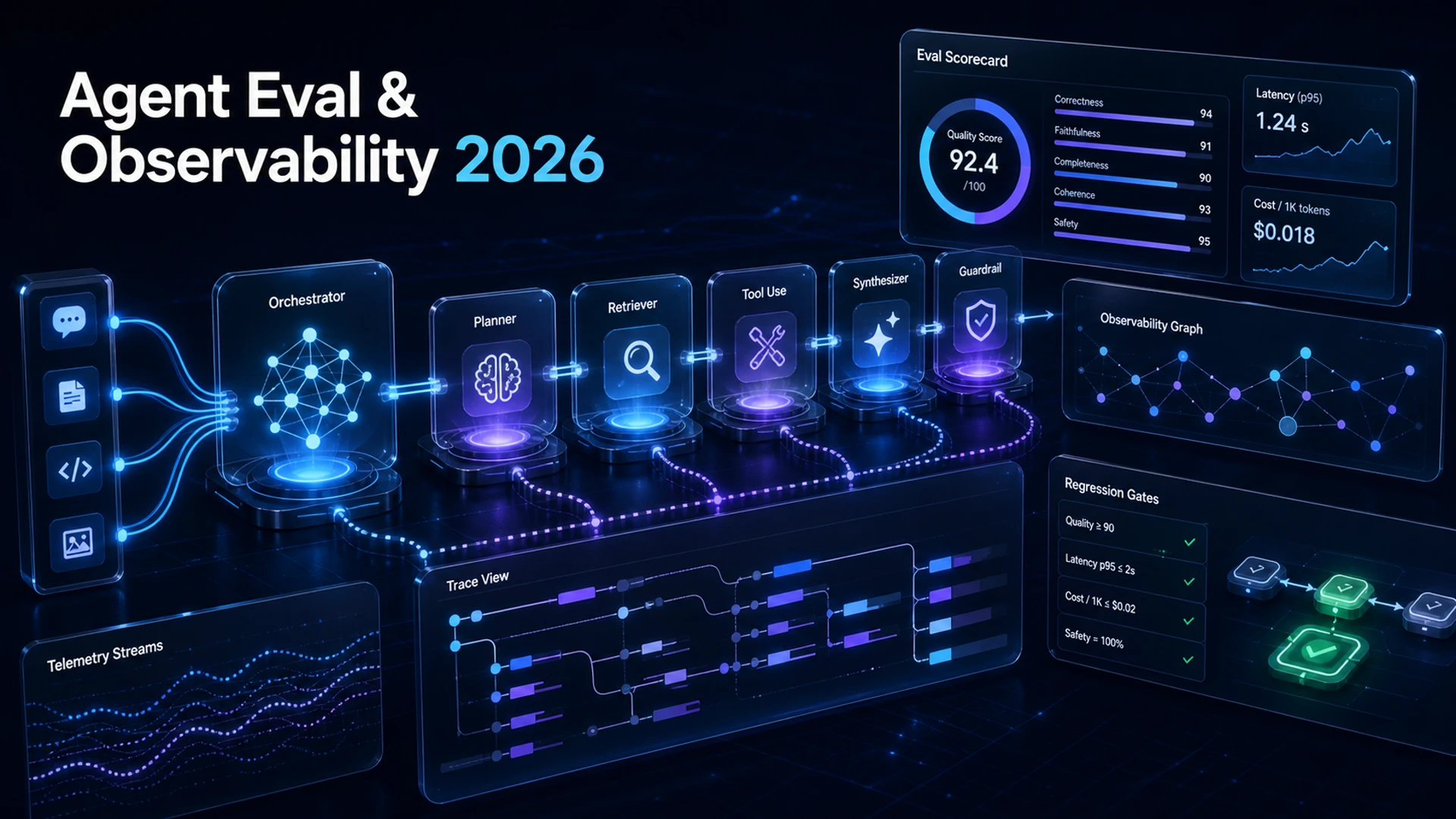 2026 年生产团队最佳 AI Agent 评估与可观测性 Harness